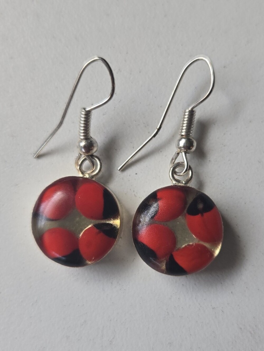 Peruvian Huayruro Seed Earrings